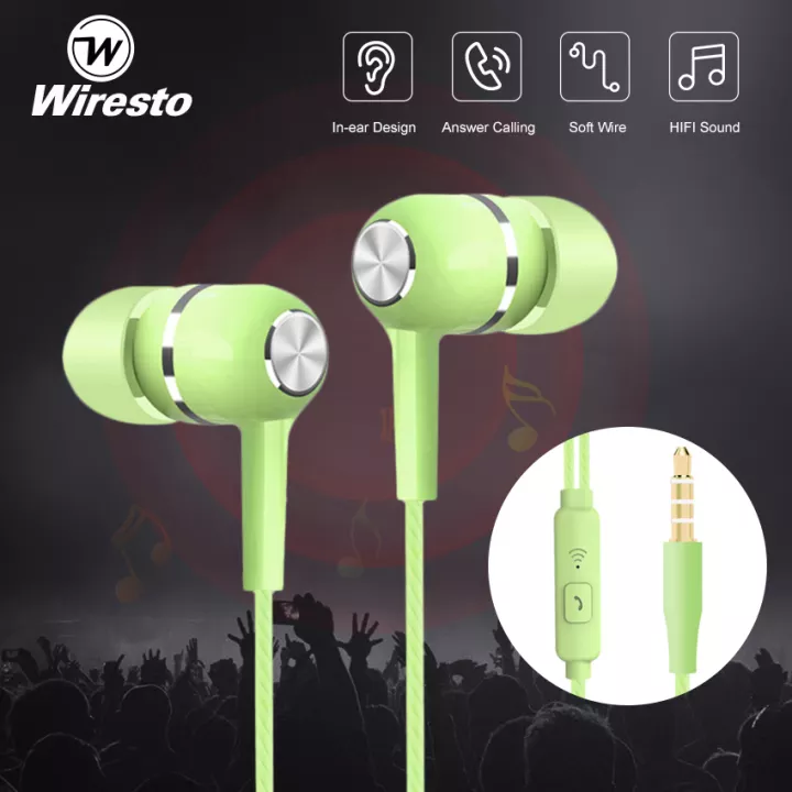 Image for Wiresto In-Ear Headphones Earphone Wired Earbuds