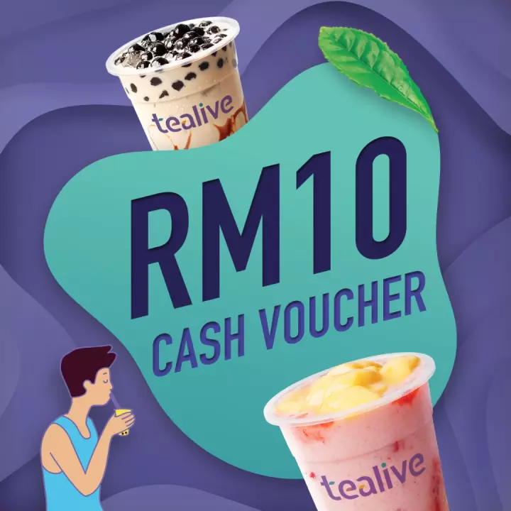 Image for Tealive RM10 Cash Voucher