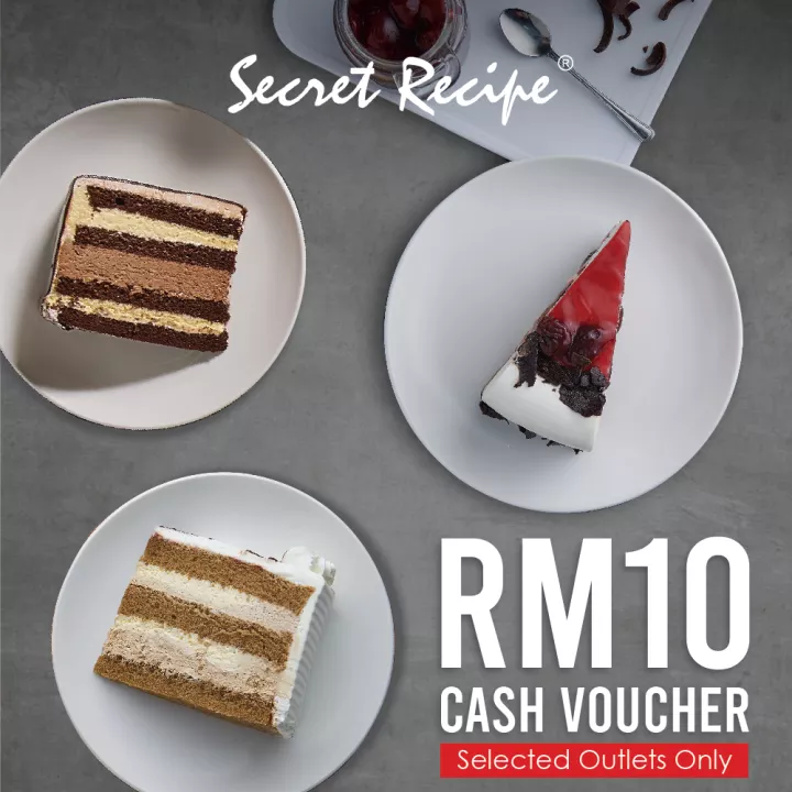 Image for Secret Recipe -  RM10 Cash Voucher  [Selected Outlets Only] [F&B eCoupon]