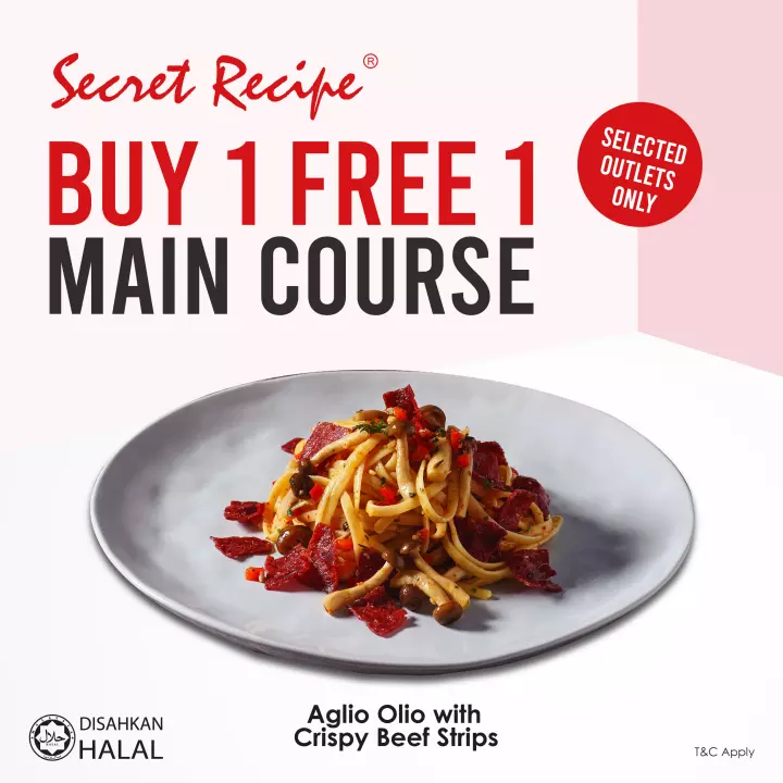 Image for Secret Recipe -  B1F1 Aglio Olio with Crispy Beef Strips [Selected Outlets Only] [F&B eCoupon]